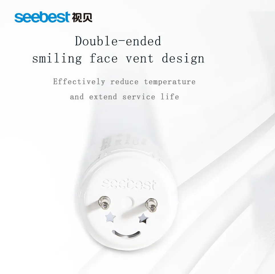 SEEBEST高品質T8LEDガラス管ライト600mm/900mm/1200mm18W高輝度白色LEDランプ (アイテムチップ付き)