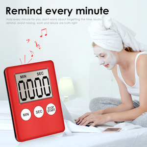 ABS magnetico LCD digitale da cucina conto alla rovescia allarme con supporto Timer da cucina bianco pratico Timer da cucina sveglia - Product Image 5