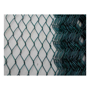 Rete di ferro rivestita verde personalizzabile di rete metallica per stadio di recinzione per parco giochi rete di sicurezza con recinzioni in ferro e collegamento a catena in acciaio - Product Image 1
