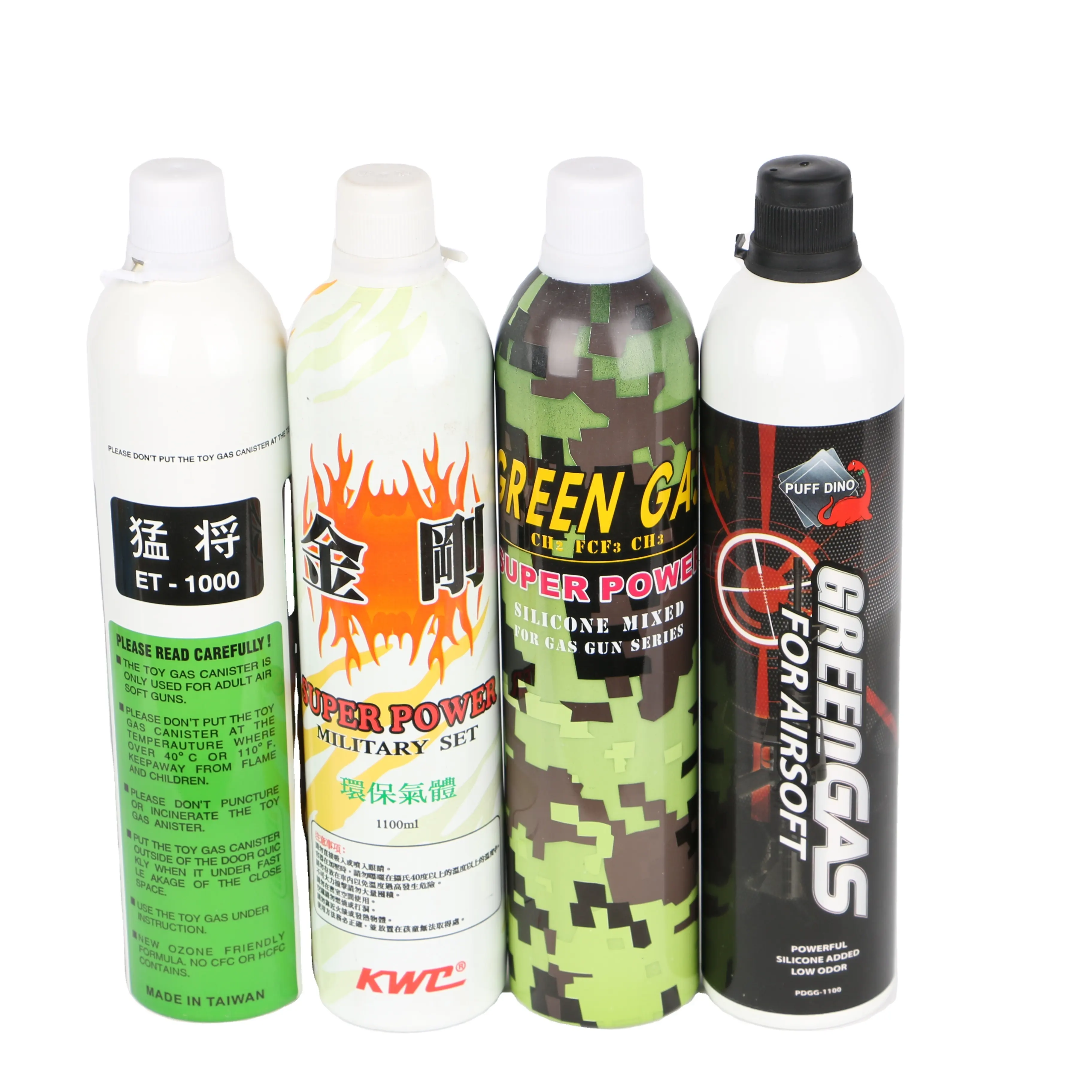 Brand New Most efficient 1680ml powerful green gas with silicone added for airsoft