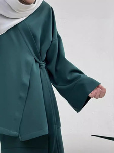 Dubai mütevazı yaz mütevazı kadınlar için iki parçalı Set zarif kayış üst etek K201 suudi arabistan orta doğu için Polyester yapılmış - Product Image 5