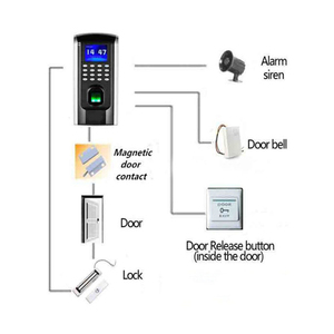 ZK SF200 controllo di accesso autonomo e tempo biometrico di registrazione dell'impronta digitale dipendenti presenza macchina schermo a colori - Product Image 6