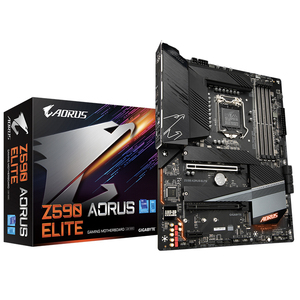 Supporto per scheda madre GIGABYTE Z590 AORUS ELITE per moduli di memoria DDR4 3200/3000/2933/2666/2400/2133 MHz RAM - Product Image 1