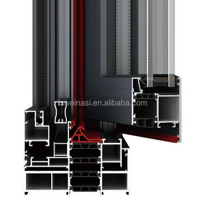 シーリング & 断熱インビジブル機能付き粉体塗装アルミニウム窓 - Product Image 2