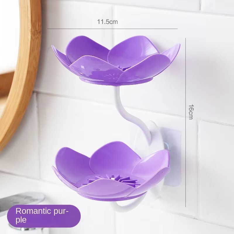 Fleur double couche-violet romantique