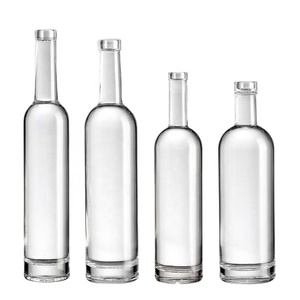 750毫升圆柱形玻璃瓶短颈700毫升1000毫升75cl 1L杜松子酒朗姆酒龙舌兰酒威士忌伏特加玻璃酒瓶 - Product Image 1
