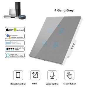 Smart Life APP-Steuerung 2,4 GHz WLAN+RF Touchscreen-Wandschalter für Lampen, 1-4 Gang 120 Typ intelligente WLAN-Schalter - Product Image 2