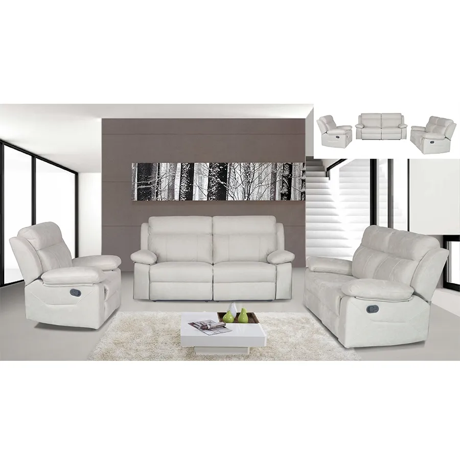 Comfortlands-sofá reclinable para sala de estar, moderno, de 6 asientos, barato, contemporáneo