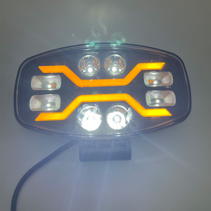 超明るいLEDワークライトHi/低ビームアンバーダイナミックDRL 12V-24V-36Vドライビングライトスポットライト4*4ジープトラックSuvオフロード用 - Product Image 3