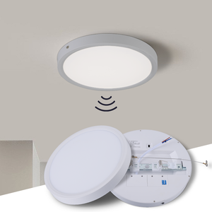 New Modern Indoor Living Room Recessed Surface Mounted <strong>3</strong> Colors Dip Code radar Control 18w 24w Round Led Ceiling Panel <strong>Light</strong> - Product Image 1
