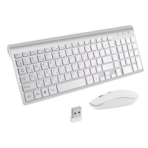 Teclado y ratón inalámbricos para ordenador, alta calidad, tamaño completo, 2,4g - Product Image 1