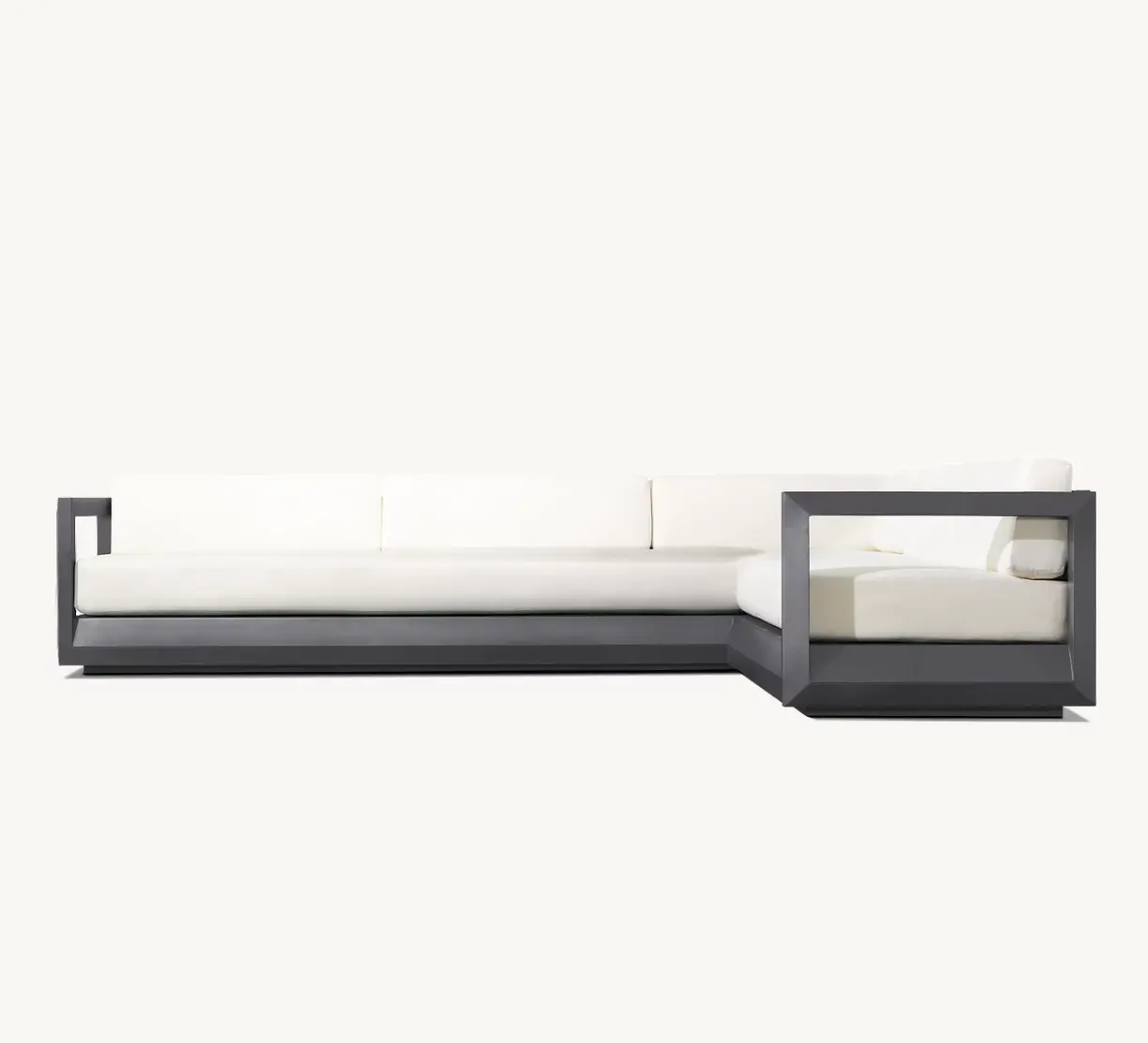 PALOMA-Ensemble canapé modulaire en aluminium, bras droit/gauche, canapé modulable en L, mobilier d'extérieur, nouvelle collection