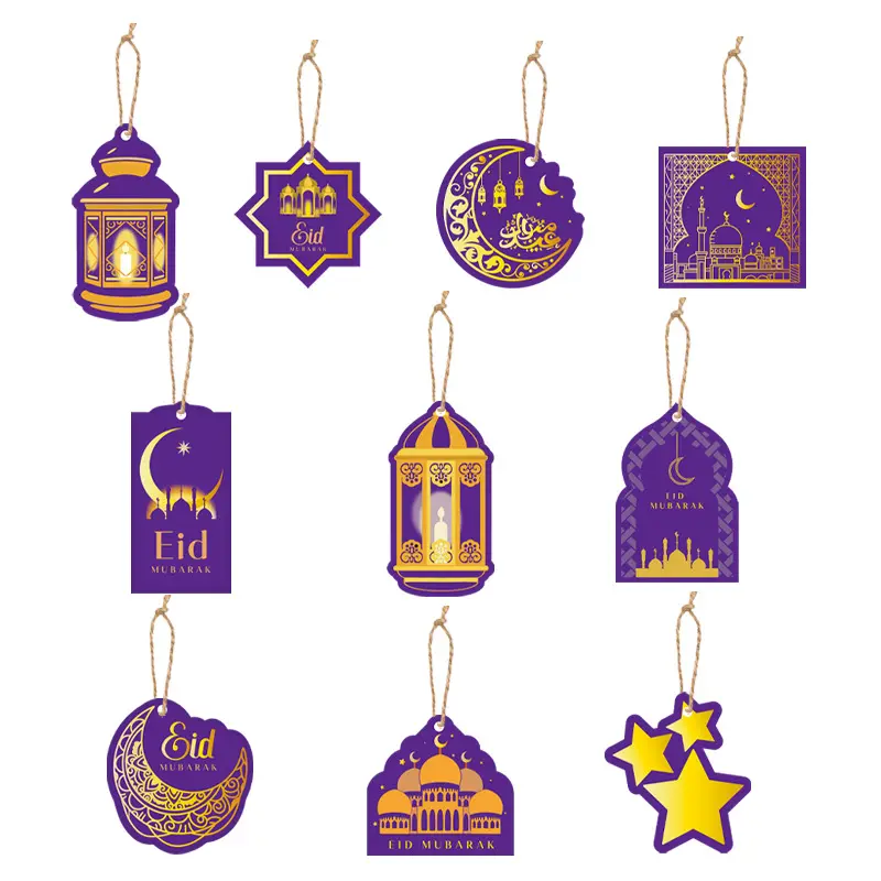 Eid Mubarak Festival Party Supplies Eid Mubarak Decoraciones Colgante Estrella Escena Decoración Colgante Eid Regalo