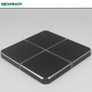 SEXANKA KNX EIB Smart Home <strong>Building</strong> <strong>Automation</strong> <strong>System</strong> 4 Gang Aluminium Metal Dimmer Switch Panel Touch Smart Wall Switches - Product Image 1