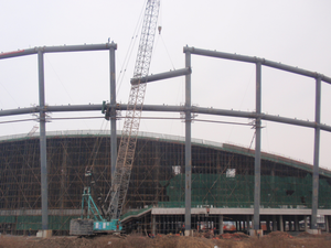 TOPPRE Estructura de acero prefabricada Estilo de cúpula geodésica Diseño Truss Espacio Marco de acero pesado Construcción de edificios de acero - Product Image 5