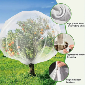 Large <strong>Garden</strong> <strong>Netting</strong> Cover with Zipper Drawstring Gardenhouse Insect <strong>Netting</strong> Bird Plant Barrier Screen - Product Image 4