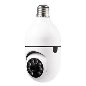 全彩夜视1080P闭路电视摄像机双向通话自动跟踪安全凸轮PTZ无线灯泡摄像机 - Product Image 2