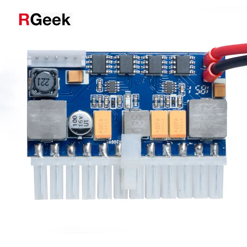 RGeek DC 16 ~ 24 В 24 контакта 200 Вт мини ITX ATX Блок питания для ПК, компьютерный блок питания