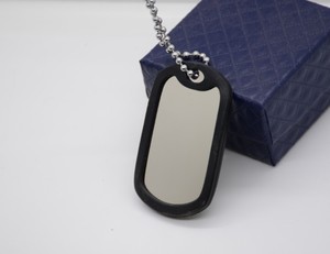 ป้ายซิลิโคนเก็บเสียงป้ายสุนัขทหารสีดำแบบเงียบสำหรับป้ายชื่อทหารแท้ยางเพื่อลดเสียงรบกวนและป้องกัน - Product Image 4