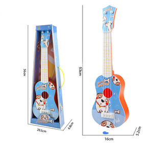 Heiße Kinder Spielzeug Simulation Instrument Mini Vier Saiten können Aufklärung Musik Spielzeug kleine Gitarre spielen