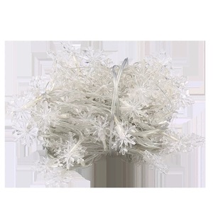 Navidad LED copo de nieve cadena luces al aire libre vacaciones decoración transfronteriza al por mayor luces de Navidad - Product Image 6