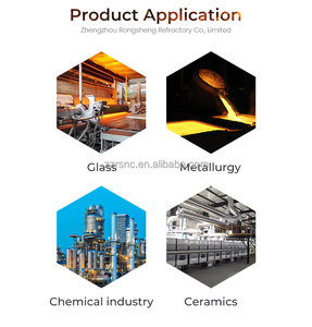 Hợp nhất azs khối Zircon Corundum ngoại quan azs gạch chịu lửa Graphite gạch chịu lửa - Product Image 4