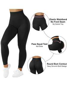 Hot Bán Hàng Womens Quần Áo Cao Eo Đào Hip Nâng Scrunch Mông Cao Đàn Hồi Yoga Xà Cạp Đối Với Phụ Nữ - Product Image 2