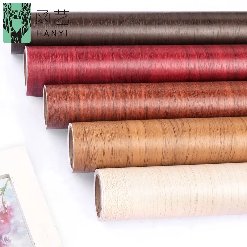 Cina fabbrica pellicola decorativa impermeabile grano di legno carta di contatto