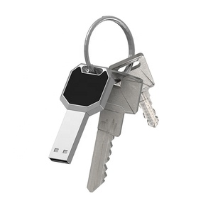 批发高端钥匙形u盘带发光二极管灯定制Logo钥匙商务礼品u盘新款Pendrive - Product Image 5