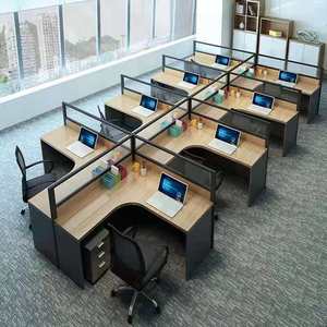 Nuevo Mostrador de oficina ejecutivo moderno, mesa de computadora, personal de diseño, mesa de oficina para 4 personas, escritorio de estación de trabajo para computadora - Product Image 4