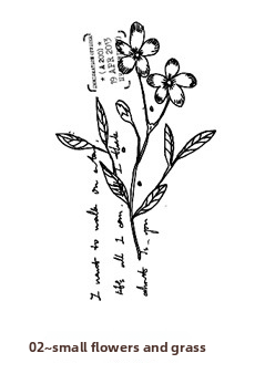 02-Pequeña Flor-Negro