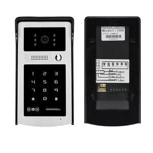Anjielo, alta calidad, seguridad para el hogar, videoportero con cable, cámara de vídeo RFID, sistema de intercomunicación para teléfono, tarjeta de soporte, desbloqueo con contraseña