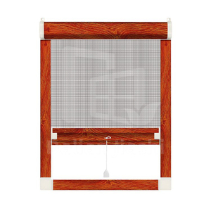 Telaio in alluminio schermato maglie finestre Anti-zanzara insetto verso il basso finestre scorrevoli zanzariera retrattile zanzariera - Product Image 6