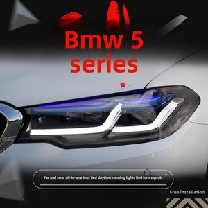 BMW 5 serisi için G38 modifikasyon ön düşük işın yeni G30 mavi Thunder Edition LED farlar 6000k renk Fit modeli M3 - Product Image 5