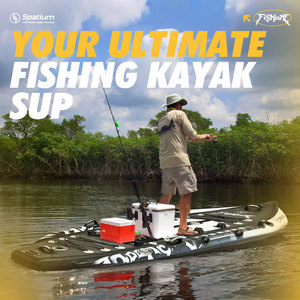 Spatium merek eksklusif Kayak memancing laut papan dayung berdiri memancing Kayak memancing perahu untuk dijual - Product Image 5