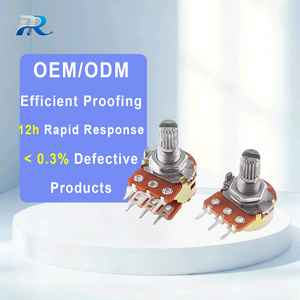 Potenziometro Rotativo Singolo/Doppio RR WH148, 3/6 Pin, Manopola 15/20mm, Resistenza Regolabile B1K-1M, Garanzia 6 Mesi - Product Image 1