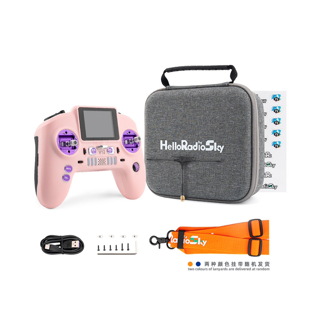 Plaque frontale rose V12MAX, joystick en métal violet