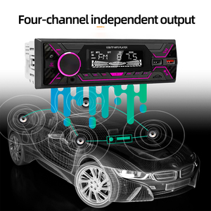 12V 1 Din araba Mp3 çalar kablosuz BT/SD/AUX/LCD/7388/ISO/Fast hızlı şarj USB FM verici RDS ses Mp3 çalar - Product Image 6