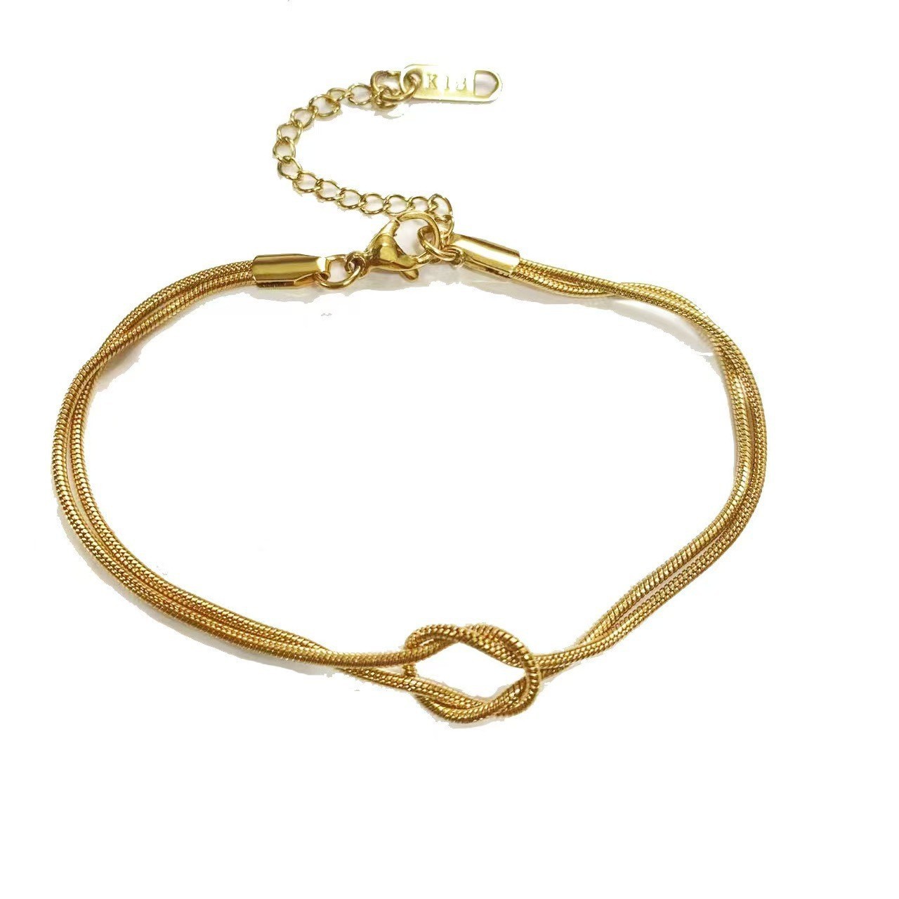 Bracelet noeud doré-longueur 175 cm-poids 41 g