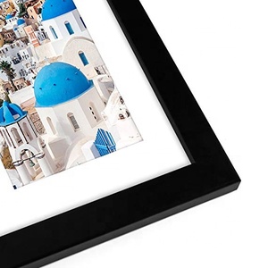 กรอบไม้8x10สีดำพร้อมช่อง4x6สองช่องเหมาะสำหรับการจับแพะชนแกะรูปภาพตกแต่งกรอบติดผนัง - Product Image 6