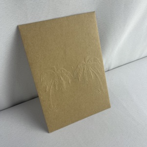 Benutzer definierte A5 A6 Kraft papier Dokument verpackung Umschlag Geprägtes Logo Luxus Braun Recycelt Umschlag mit Knopf und Schnur verschluss - Product Image 3