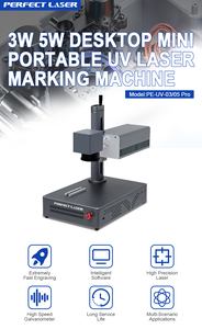 Máquina de marcação personalizada a laser UV para aço carbono/latão/liga de alumínio/pvc/vidro/cerâmica, tamanho pequeno, 3w, 5w, ideal para uso
