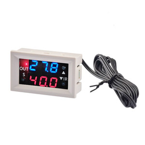 Retardo DC12V Módulo de relé de control de temperatura digital de doble pantalla Salida activa y pasiva - Product Image 1