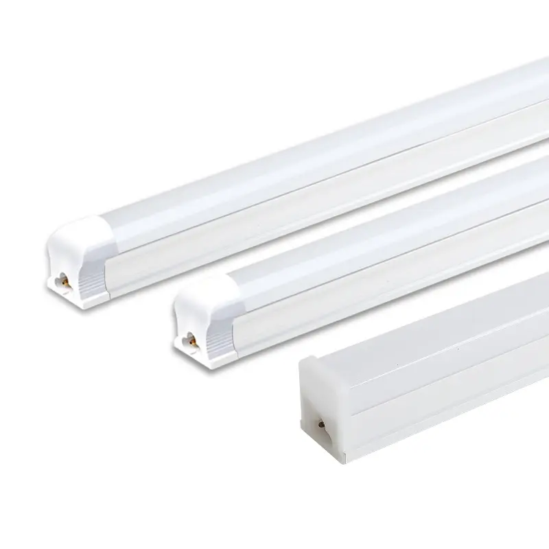 Bán buôn tiết kiệm năng lượng đầy đủ nhựa T5 tích hợp LED Ống Vuông T8 Khung đèn với ba màu mờ đèn huỳnh quang