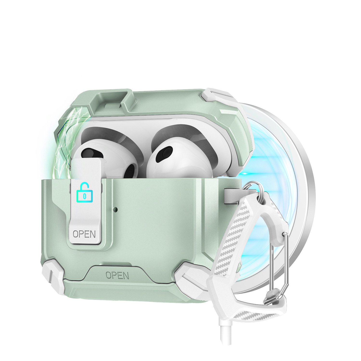 Blanco y Verde Menta