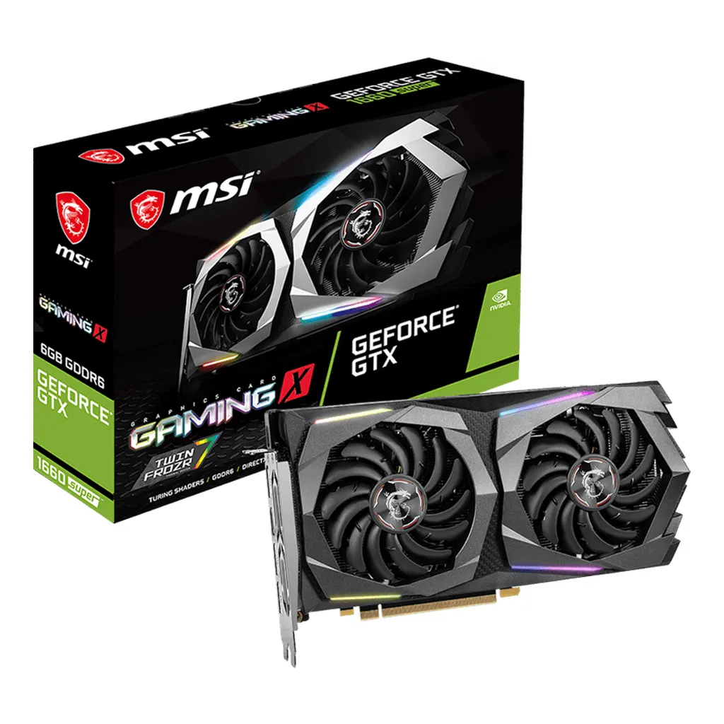 Carte graphique gtx 1660 s msi 1660, super 6 go vga, de jeu x, ordinateur, bon prix