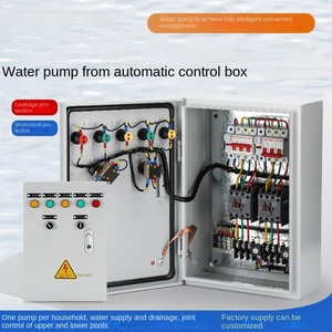 ארבע מחוון אורות משאבת מים 220v/380v תיבת חשמל בקר בקרת תיבת צפה מים רמת ארון אוטומטית ידנית
