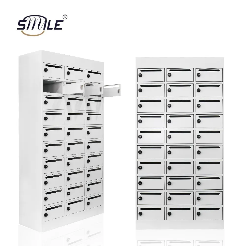 SMILE Welded American Outdoor cassette postali appartamento residenziale Locking Cluster Post Box grandi lettere in metallo cassetta postale