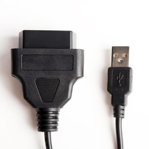 J1962OBDIIメス-USBケーブル16ピンOBD2-GPS用USB充電器ケーブル車の診断ツール用 - Product Image 2