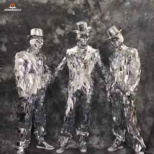 Chất lượng cao đầy đủ màu sắc RGB găng tay <span class=keywords><strong>laser</strong></span> mặc Robot phù hợp cho sân khấu trình diễn Halloween trang phục khiêu vũ phát sáng giáng sinh tốt nghiệp - Product Image 1